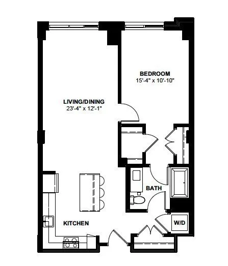 1 bed, 1 bath apartment for rent at 1 Canal St Unit PH 1213, North End — photo 12 of 12