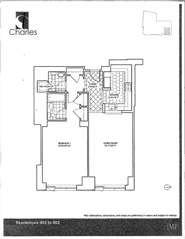 1 bed, 1.5 bath apartment for rent at 1 Charles Street South Unit 503, Boston Downtown — photo 8 of 12