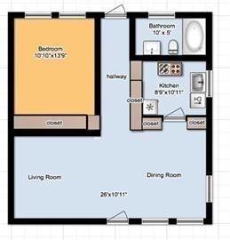 2 bed, 1 bath apartment for rent at 1 Cicerodrive(55 Plus) Unit 4, Upper Four Corners — photo 3 of 19