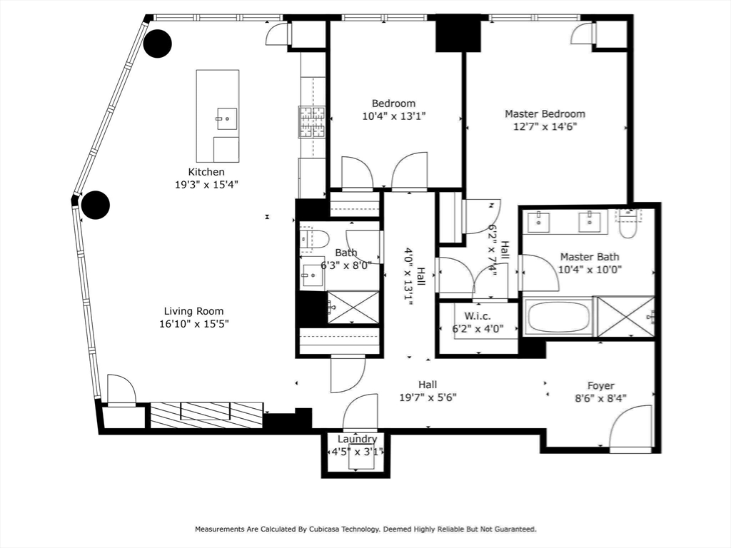 2 bed, 2 bath apartment for rent at 1 Franklin St Unit 1504, Midtown — photo 24 of 42