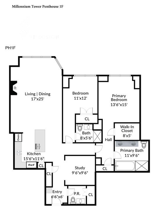 2 bed, 2.5 bath apartment for rent at 1 Franklin St Unit Ph1F, Boston Downtown — photo 42 of 42