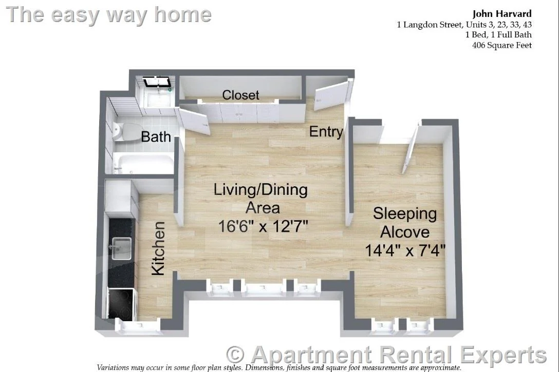 1 bed, 1 bath apartment for rent at 1 Langdon St Unit 3, Harvard Square — photo 10 of 15