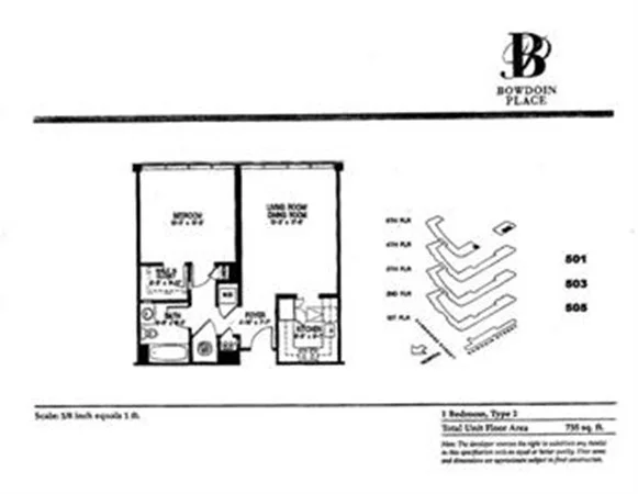 1 bed, 1 bath apartment for rent at 10 Bowdoin Unit 503, Boston Downtown — photo 3 of 10