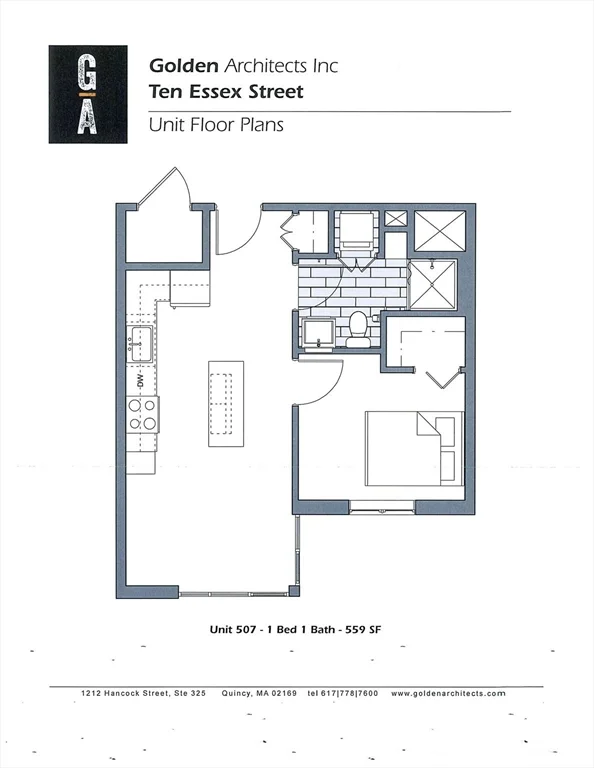 1 bed, 1 bath apartment for rent at 10 Essex St Unit 507, Central Square — photo 10 of 10