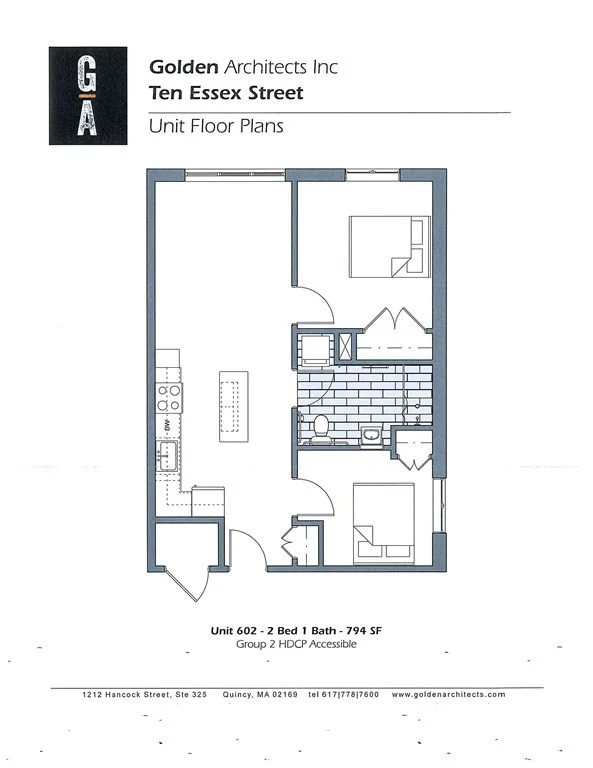 2 bed, 1 bath apartment for rent at 10 Essex St Unit 602, Central Square — photo 5 of 5
