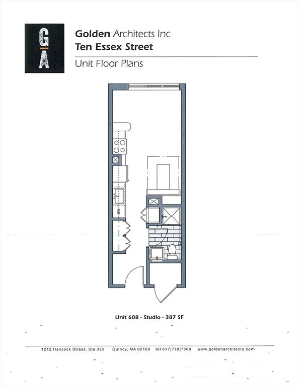 Studio bed, 1 bath apartment for rent at 10 Essex St Unit 608, Central Square — photo 8 of 8
