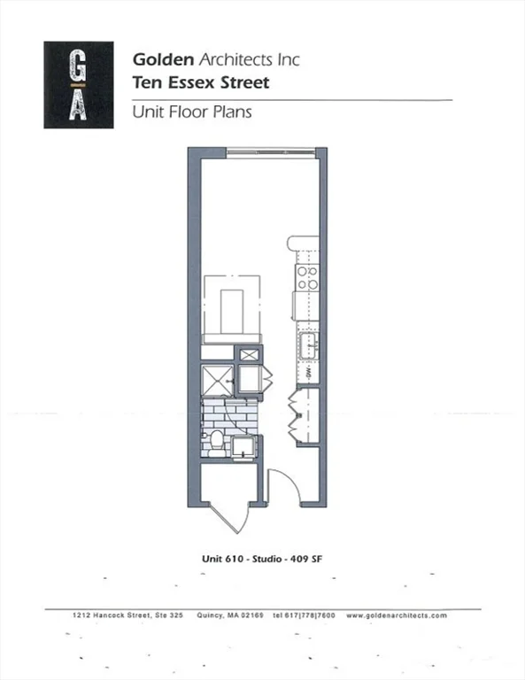 Studio bed, 1 bath apartment for rent at 10 Essex St Unit 610, Central Square — photo 5 of 5