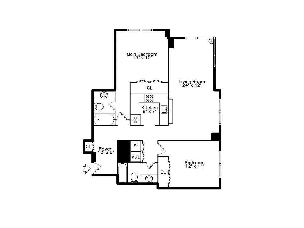 2 bed, 2 bath apartment for rent at 10 Museum Way Unit 422, East Cambridge — photo 13 of 26