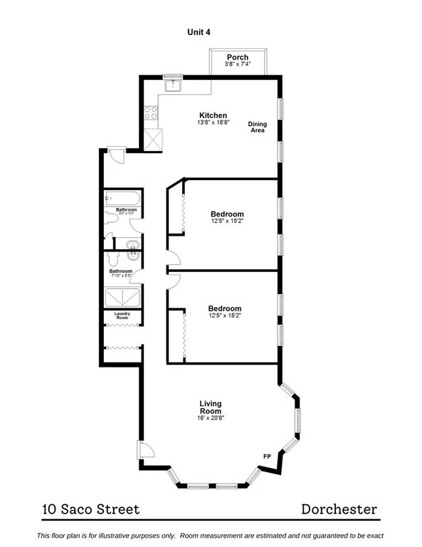 2 bed, 2 bath apartment for rent at 10 Saco St Unit 4, Dorchester — photo 14 of 14