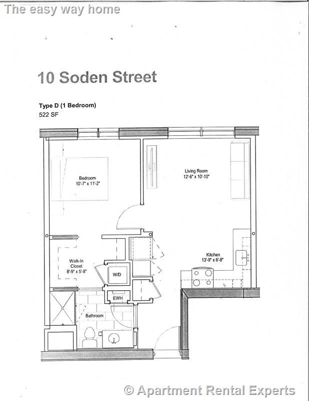 1 bed, 1 bath apartment for rent at 10 Soden St Unit 306, Central Square — photo 13 of 13