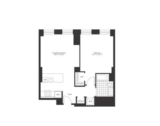 1 bed, 1 bath apartment for rent at 100 Arlington St Unit 15J, Back Bay — photo 10 of 12