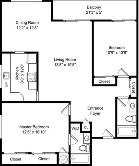 2 bed, 2 bath apartment for rent at 100 Cove Way Unit 501, Quincy — photo 11 of 11
