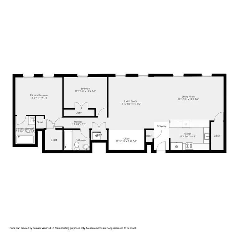 2 bed, 2 bath apartment for rent at 100 Fulton St Unit 4T, North End — photo 19 of 19