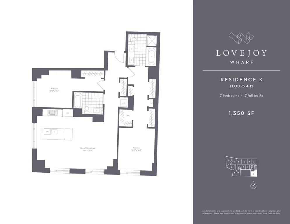 2 bed, 2 bath apartment for rent at 100 Lovejoy Pl Unit 10K, Waterfront — photo 10 of 10
