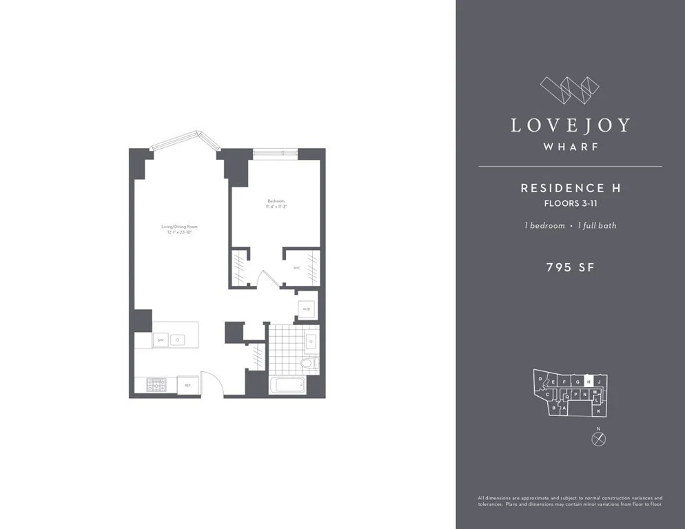 1 bed, 1 bath apartment for rent at 100 Lovejoy Pl Unit 11H, Waterfront — photo 12 of 12