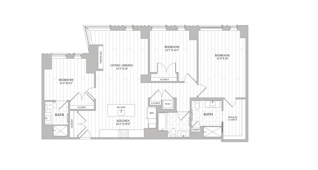 3 bed, 3 bath apartment for rent at 100 Sudbury St Unit 3405, West End — photo 18 of 18