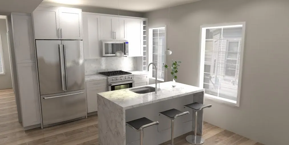2.5 bed, 2 bath apartment for rent at 100 Webster St Unit 2A, East Boston