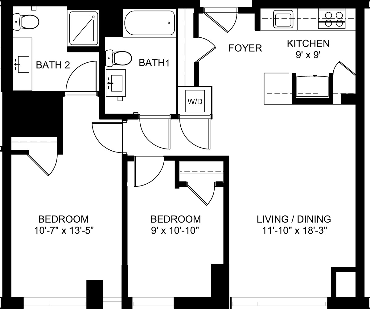 2 bed, 2 bath apartment for rent at 101 Canal St Unit 428, West End — photo 12 of 12