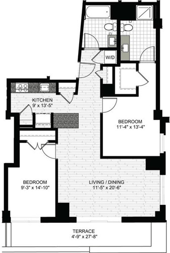 2 bed, 2 bath apartment for rent at 101 Canal St Unit 904, West End — photo 1 of 3