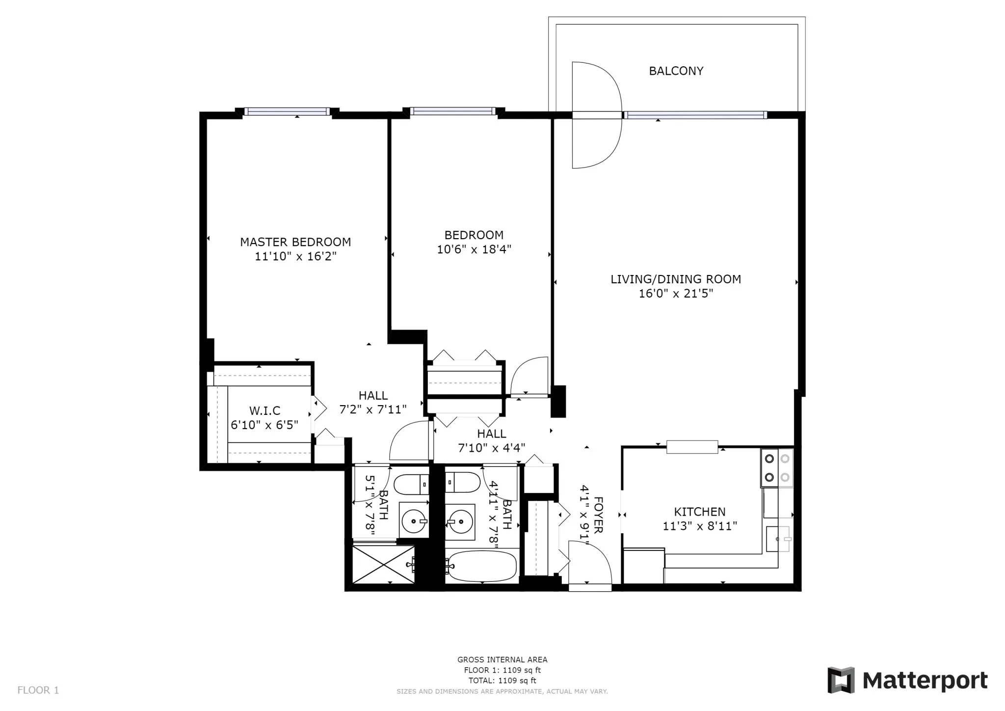 2 bed, 2 bath apartment for rent at 101 Monmouth St Unit 2215, Longwood — photo 16 of 20