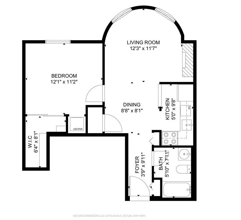 1 bed, 1 bath apartment for rent at 103 Gainsborough St Unit 203, Fenway — photo 9 of 9