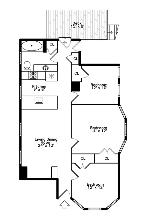 3 bed, 1 bath apartment for rent at 103 Grant St Unit 1, Winter Hill — photo 19 of 19