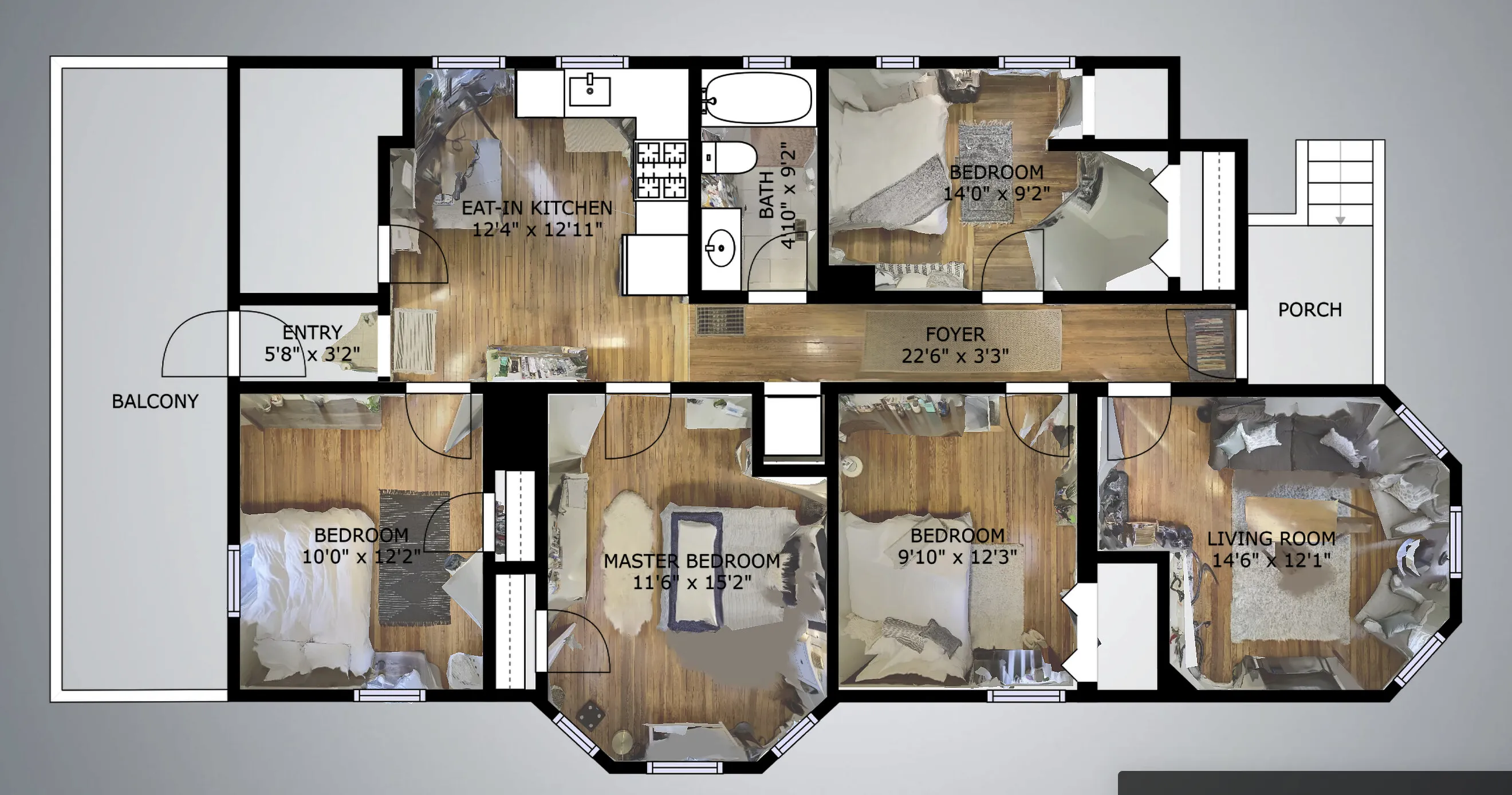 4 bed, 1 bath apartment for rent at 104 Marion St Unit 1, Inman Square — photo 2 of 7