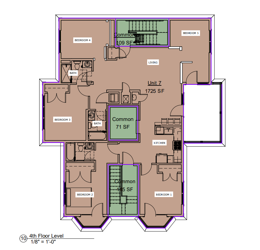5 bed, 3 bath apartment for rent at 104 Warren St Unit 7c, Brighton — photo 11 of 12