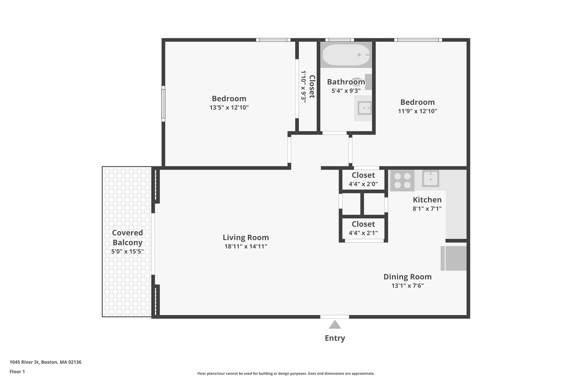 2 bed, 1 bath apartment for rent at 1045 River St Unit 31, Hyde Park — photo 15 of 19