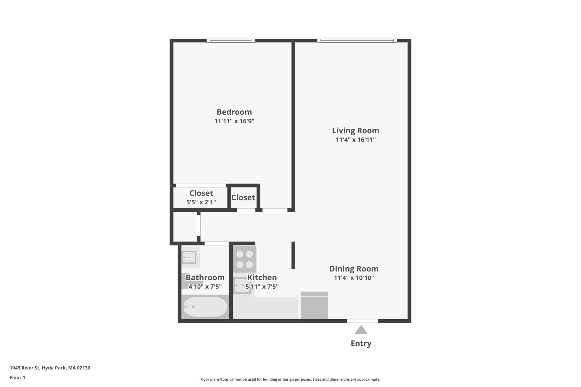 1 bed, 1 bath apartment for rent at 1045 River St Unit 6, Hyde Park — photo 12 of 16