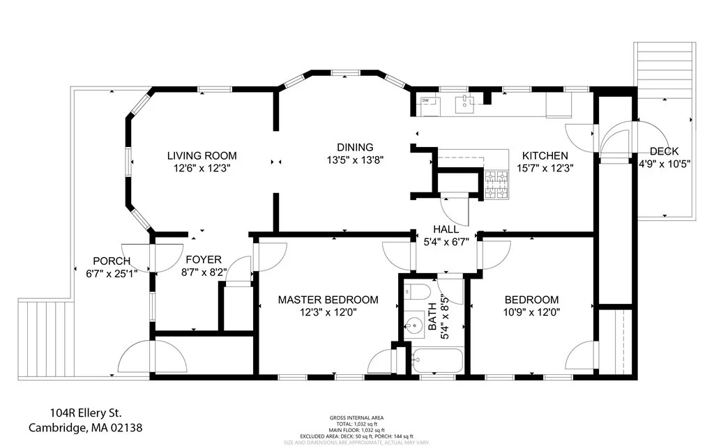 2 bed, 1 bath apartment for rent at 104R Ellery Unit 1, Mid Cambridge — photo 15 of 15