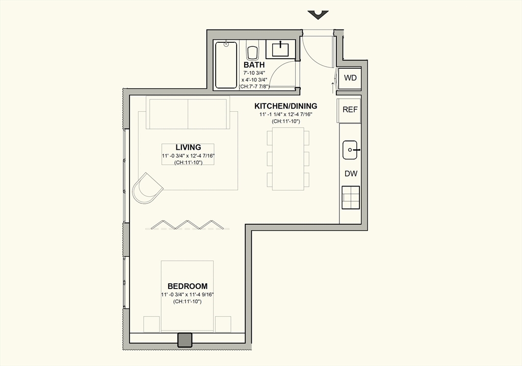 1 bed, 1 bath apartment for rent at 1060 Broadway Unit 214, Teele Square — photo 9 of 9