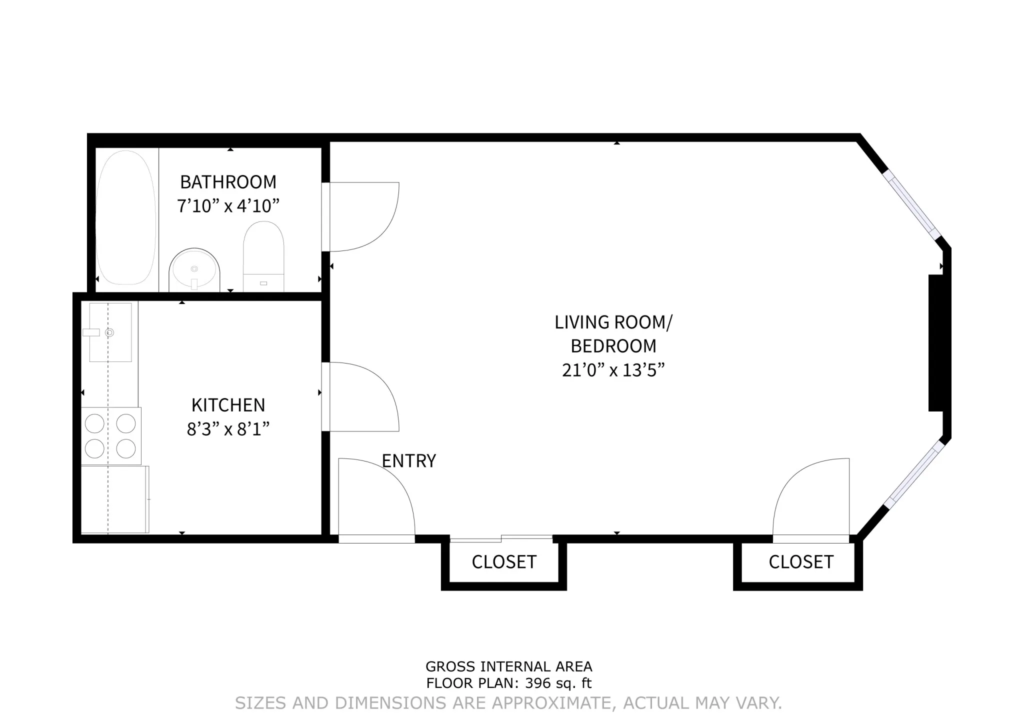 Studio bed, 1 bath apartment for rent at 1069 Beacon St Unit B, Longwood — photo 12 of 12