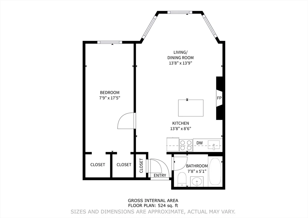 1 bed, 1 bath apartment for rent at 1071 Beacon St Unit 3, Coolidge Corner — photo 1 of 11