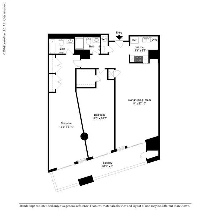 2 bed, 2 bath apartment for rent at 1079 Commonwealth Ave Unit 454, Allston — photo 19 of 20