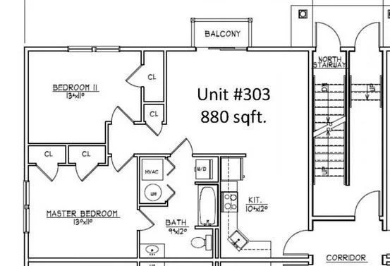 2 bed, 1 bath apartment for rent at 108 California Ave Unit 303, West Quincy — photo 3 of 11