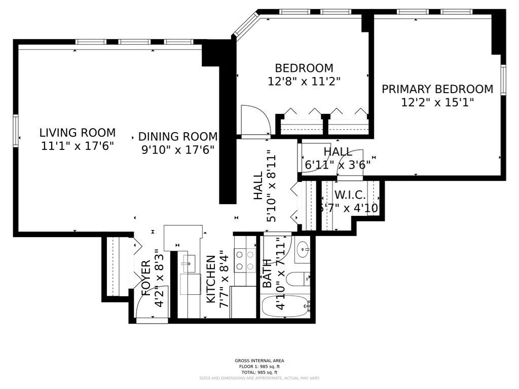 2 bed, 1 bath apartment for rent at 108 Peterborough St Unit 3E, Fenway — photo 11 of 12