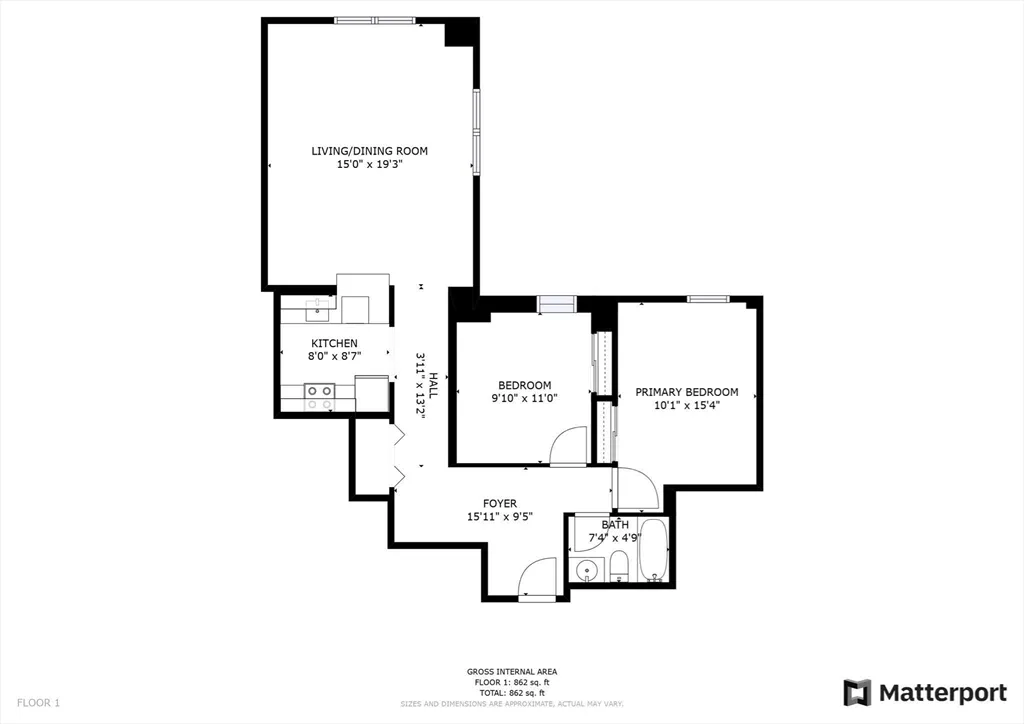 2 bed, 1 bath apartment for rent at 108 Peterborough St Unit 4-G, Fenway — photo 27 of 27