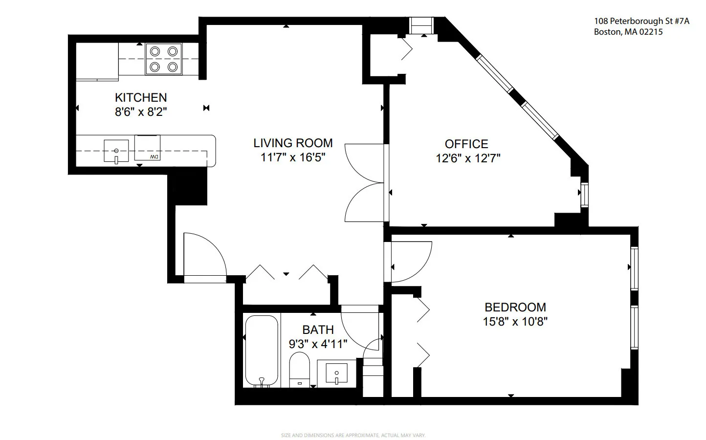 1.5 bed, 1 bath apartment for rent at 108 Peterborough St Unit 7A, Fenway — photo 18 of 18