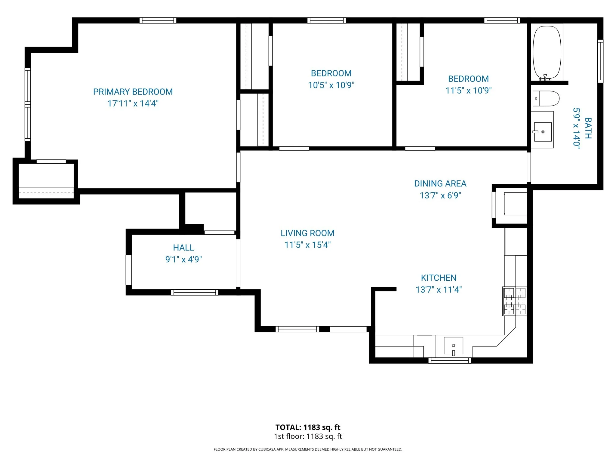 3 bed, 1 bath apartment for rent at 11 High St Unit 1, Hudson — photo 13 of 16
