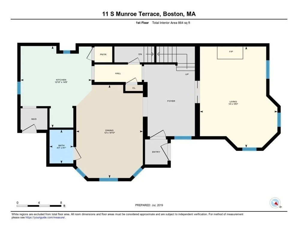 4 bed, 2 bath apartment for rent at 11 S Munroe Ter Unit 1, Dorchester — photo 12 of 12