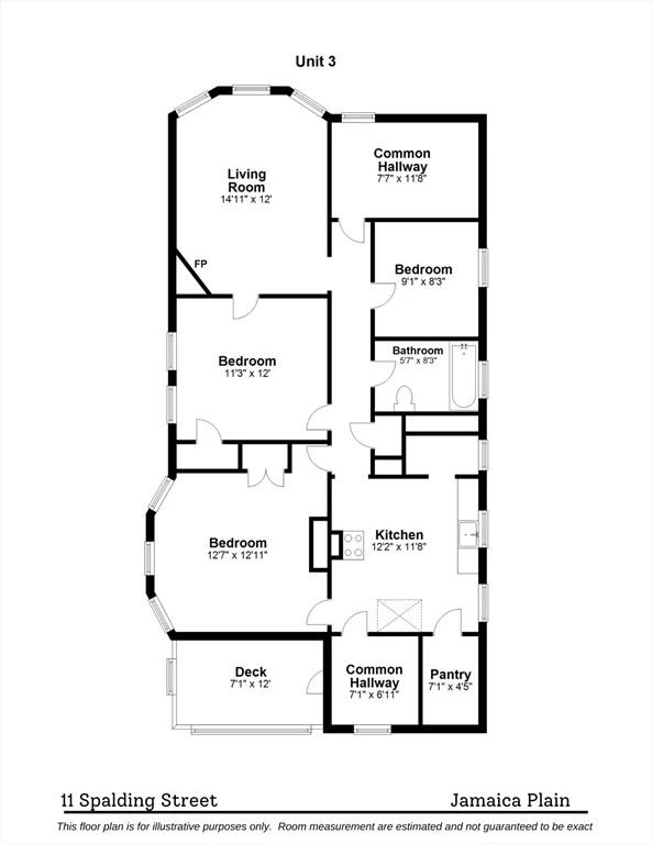3 bed, 1 bath apartment for rent at 11 Spalding St Unit U-3, Jamaica Plain — photo 14 of 14