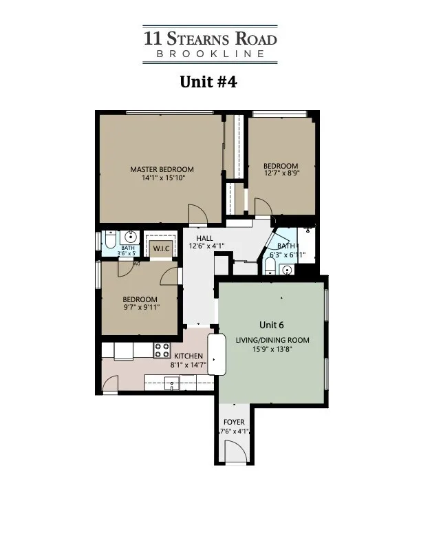 3 bed, 1.5 bath apartment for rent at 11 Stearns Rd Unit 4, Coolidge Corner — photo 18 of 22