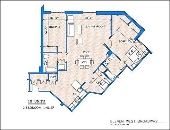 2 bed, 2 bath apartment for rent at 11 West Broadway Unit 310, South Boston — photo 28 of 28