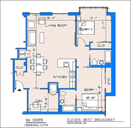 2 bed, 2 bath apartment for rent at 11 West Broadway Unit 407, South Boston — photo 17 of 17