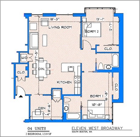 2 bed, 2 bath apartment for rent at 11 West Broadway Unit 604, South Boston — photo 17 of 17