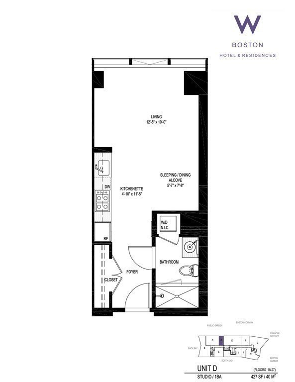 Studio bed, 1 bath apartment for rent at 110 Stuart St Unit 18D, Back Bay — photo 19 of 33