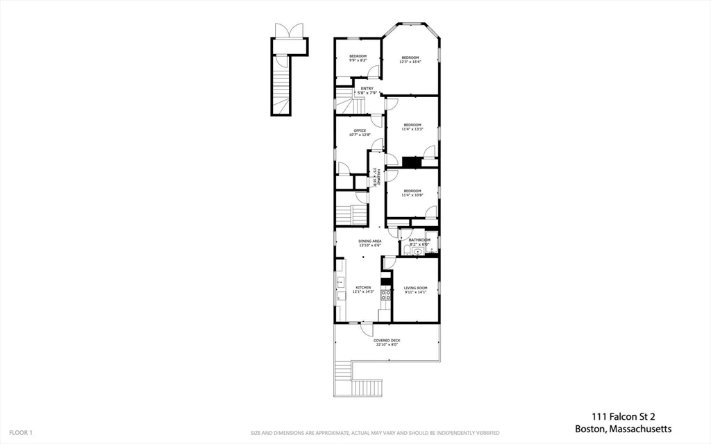 4 bed, 1 bath apartment for rent at 111 Falcon Unit 2, East Boston — photo 20 of 22