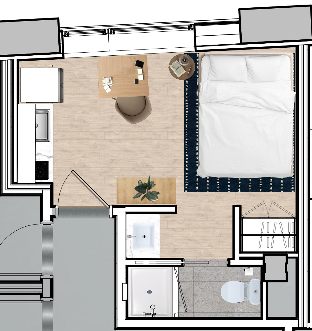Studio bed, 1 bath apartment for rent at 1127 Harrison Ave Unit 213, Roxbury — photo 1 of 3