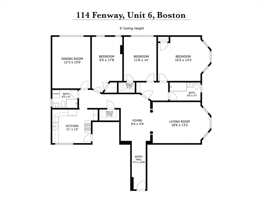 3 bed, 2 bath apartment for rent at 114 Fenway Unit 6, Fenway — photo 41 of 41